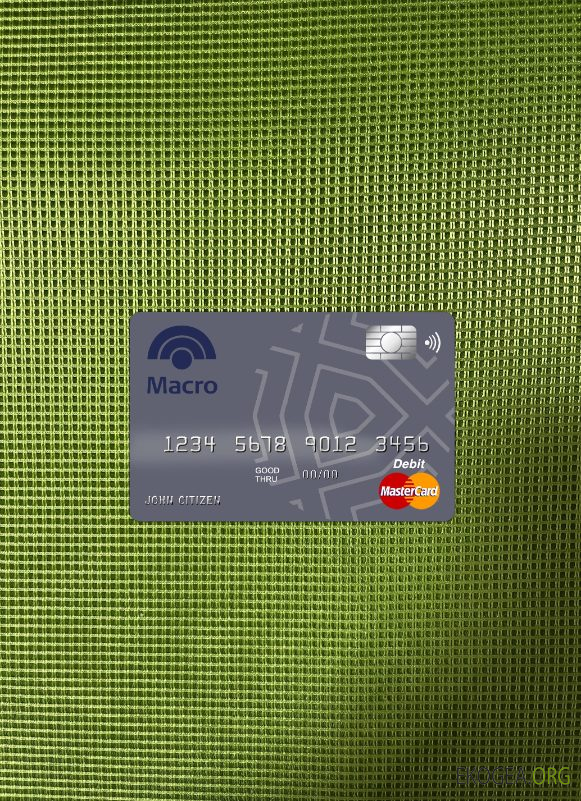 Argenitina Banco Macro S.A banque master card photolook recto